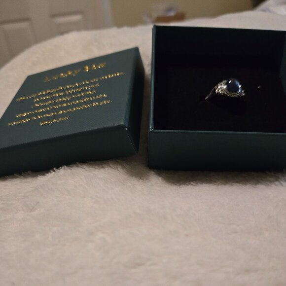 New 925 Sterling Silvery Mood Ring Temperature Sensing Color Stone - Picture 2 of 4